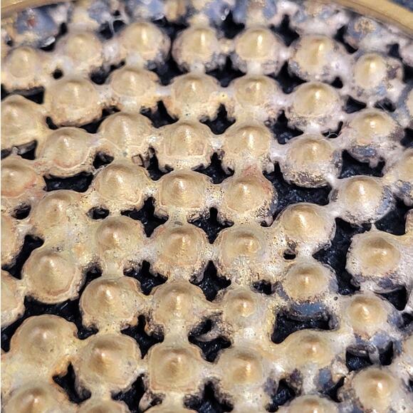 Vintage Luxe Statement 40s-50s Clear Rhinestone Brass Pendant Retro Glam Piece - Picture 6 of 10